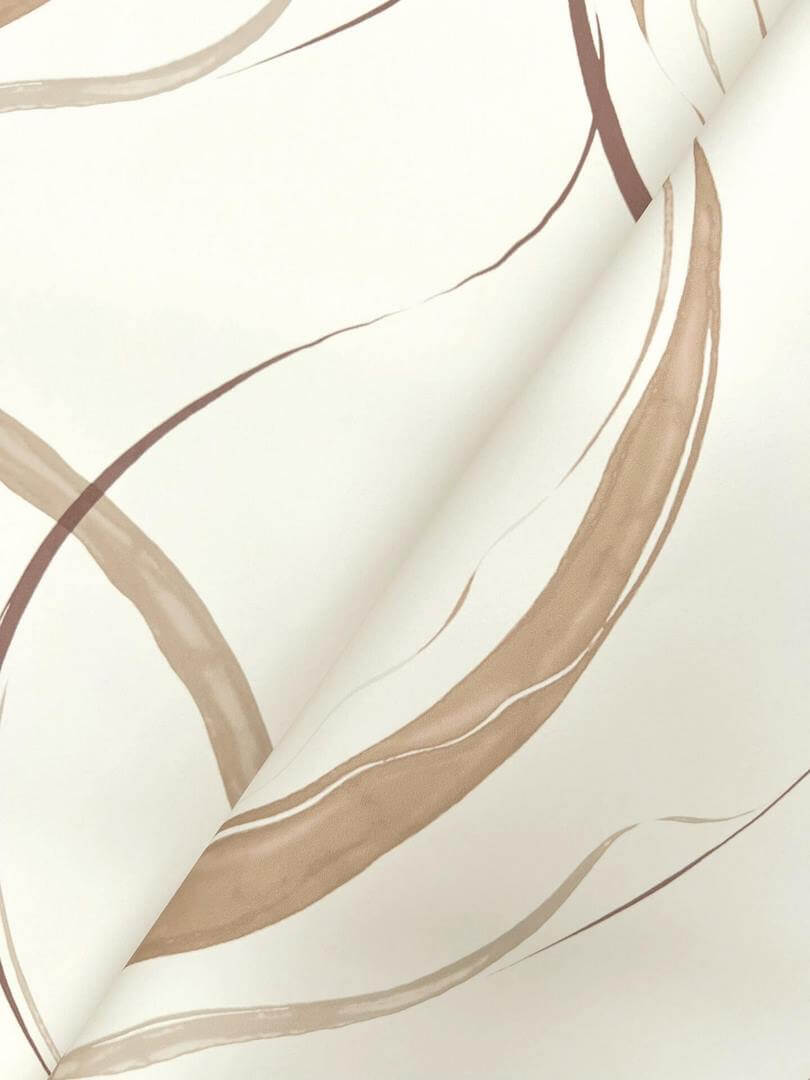 Tapeta wirujące wstęgi York Wallcoverings FM1091 Ink Flow Formations