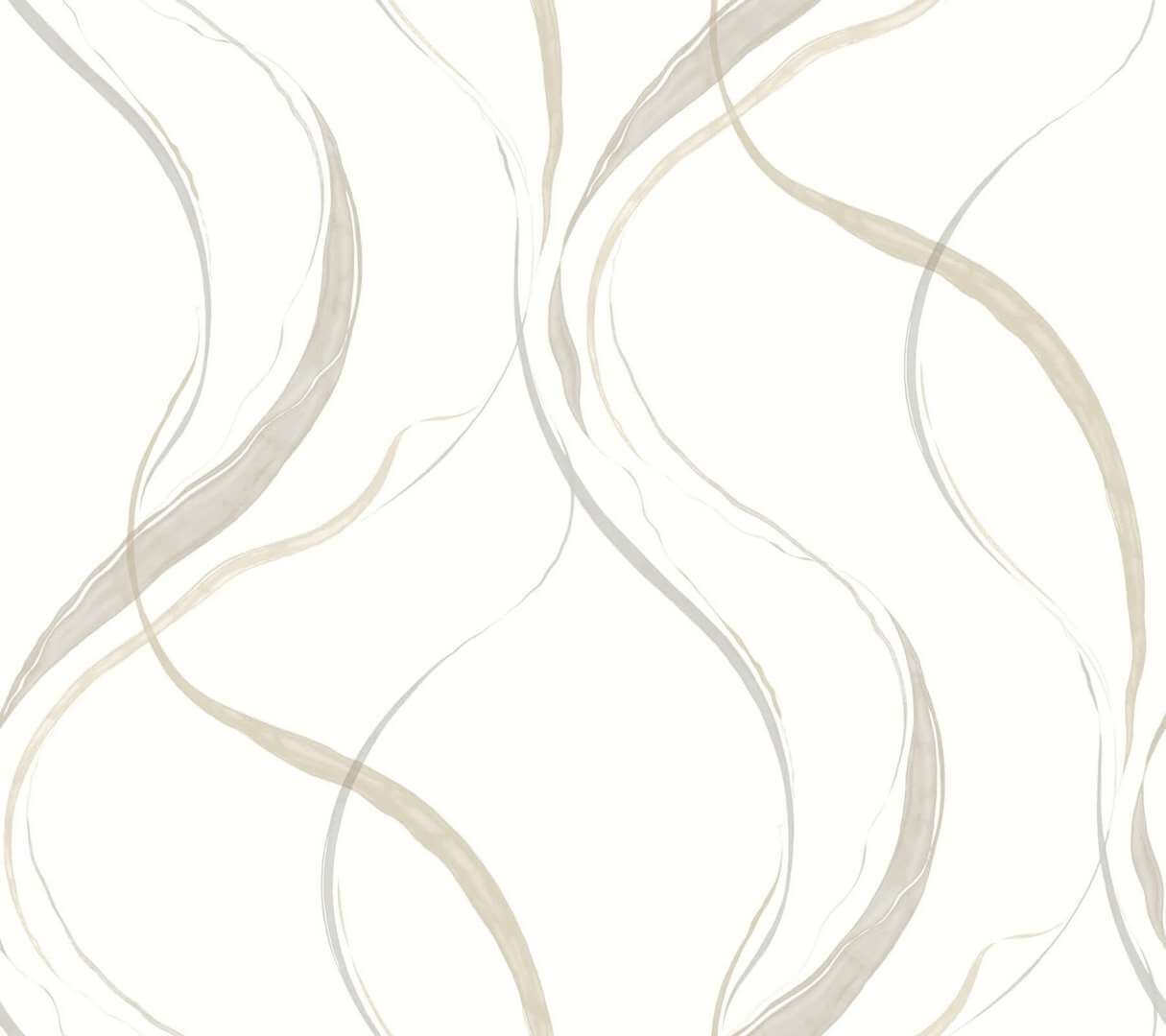 Tapeta wirujące wstęgi York Wallcoverings FM1093 Ink Flow Formations