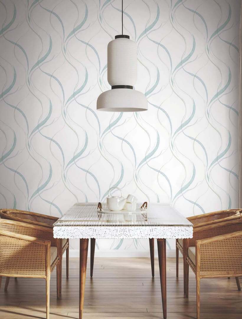 Tapeta wirujące wstęgi York Wallcoverings FM1094 Ink Flow Formations