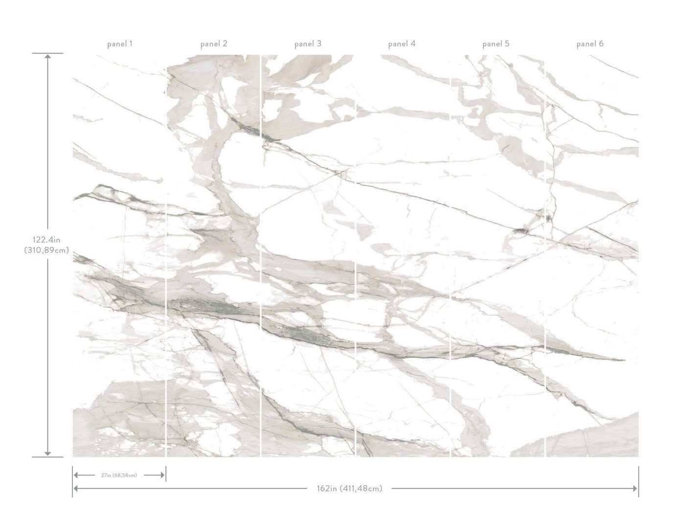 Mural imitujący marmur York Wallcoverings FM1108M Imperial Marble Formations