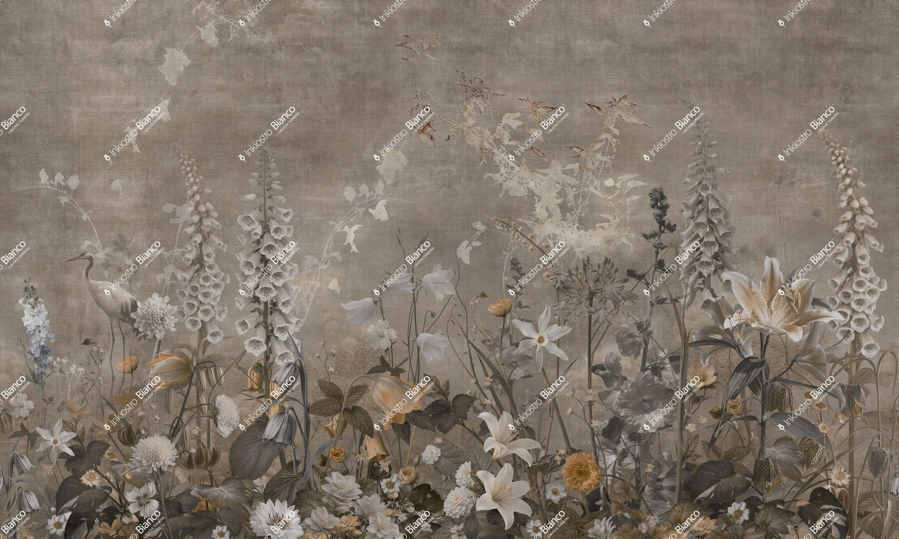 Fototapeta botaniczna Inkiostro Bianco BRUMA CIPRIA ANTICA INKMAIB2601 Materiaprima