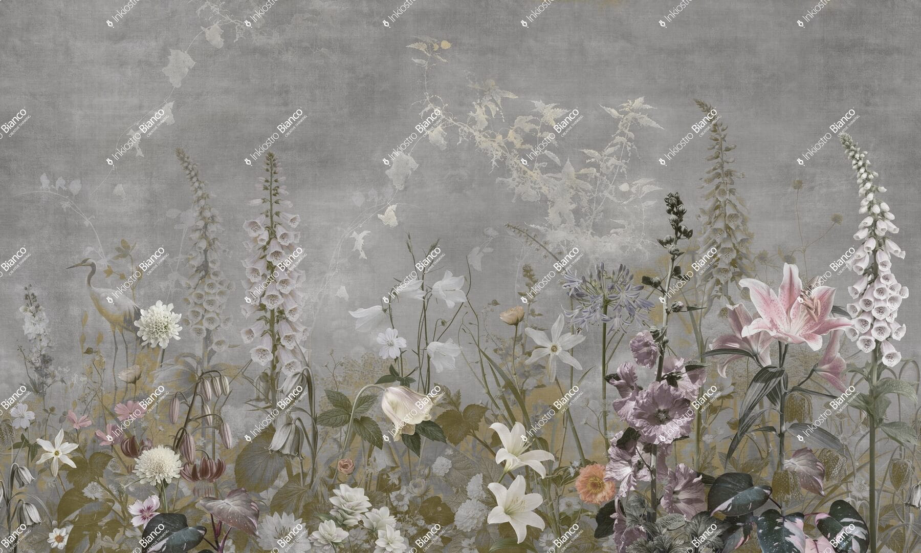 Fototapeta botaniczna Inkiostro Bianco BRUMA MALVA POLVERE INKMAIB2602 Materiaprima