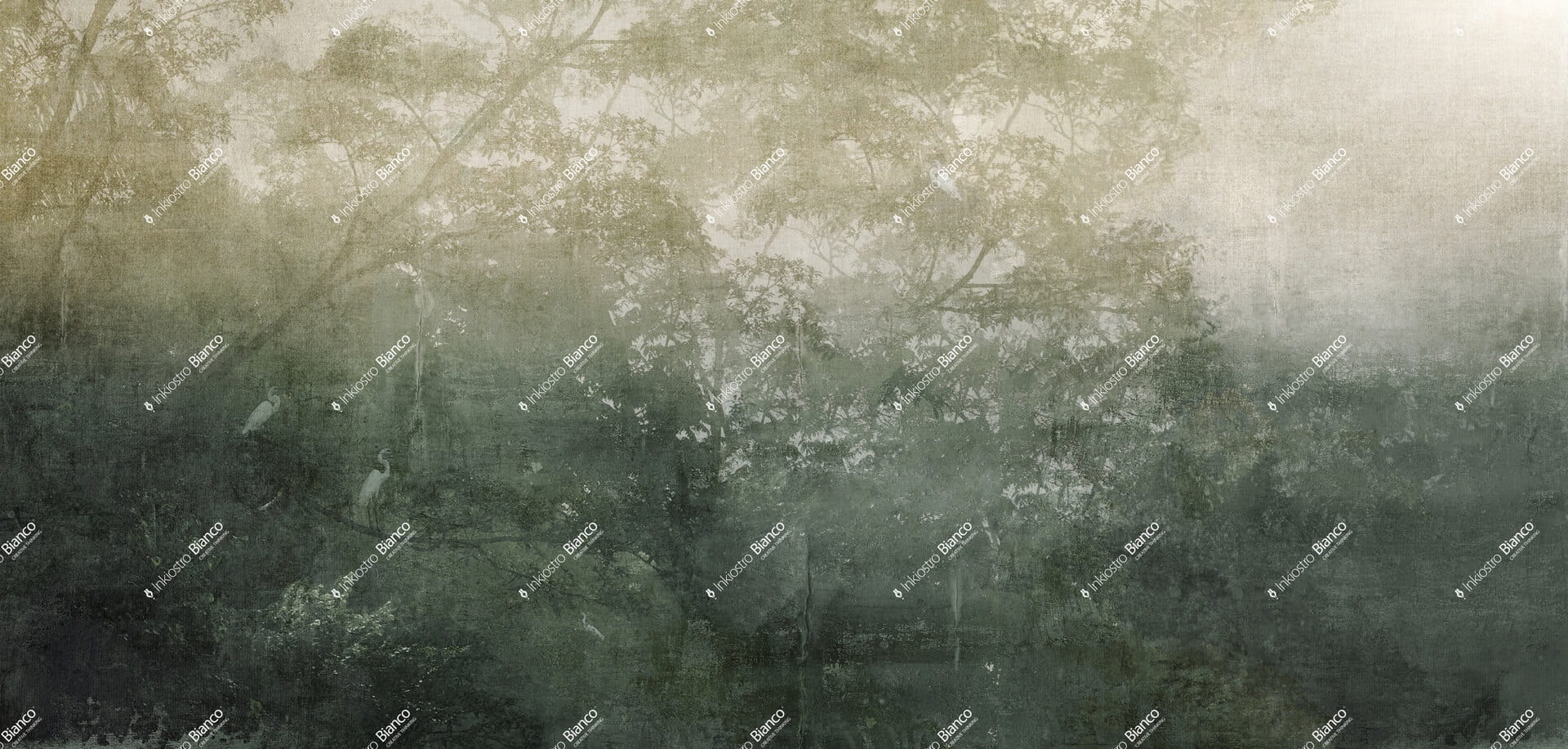 Fototapeta krajobraz natury Inkiostro Bianco FORESTFALL VERDE INKAFFI2602 Materiaprima