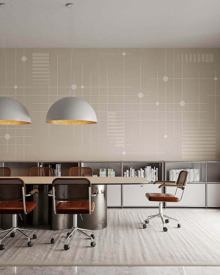 Fototapeta geometryczna Inkiostro Bianco INTRECCI MINT INKICEX2604 Materiaprima