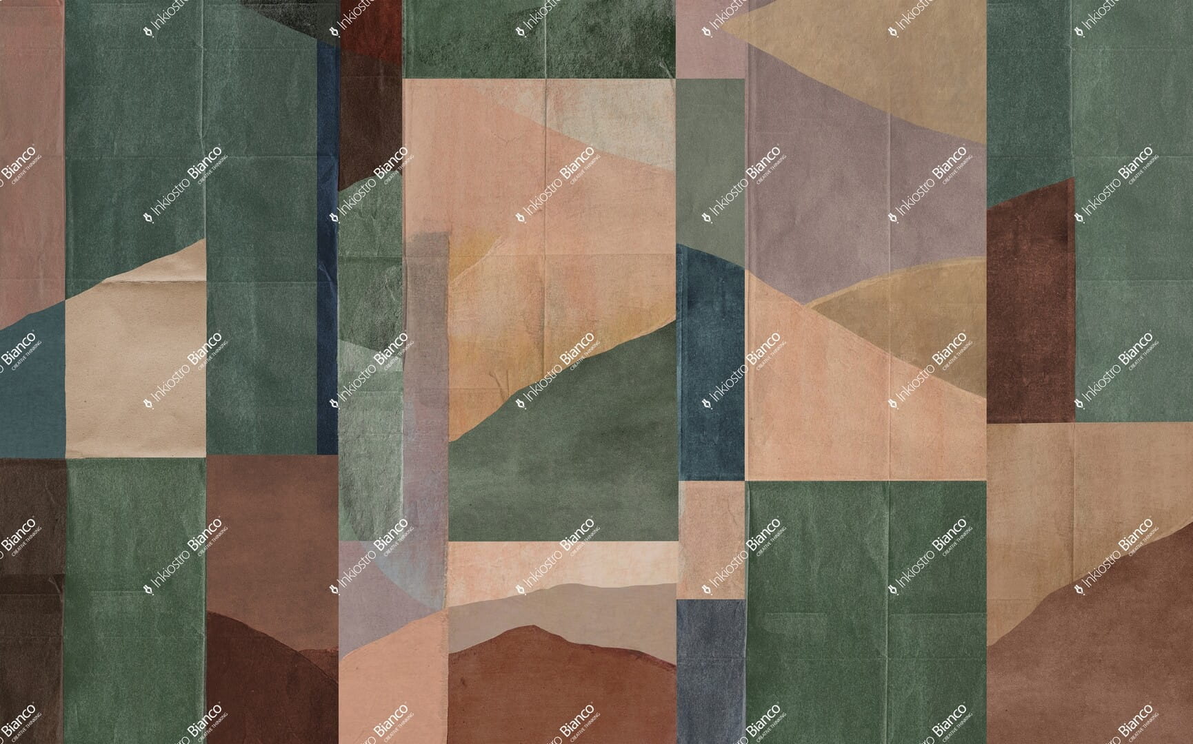 Fototapeta geometryczna - kolaż Inkiostro Bianco JAPONISME PASTELLI INKONIE2602 Materiaprima