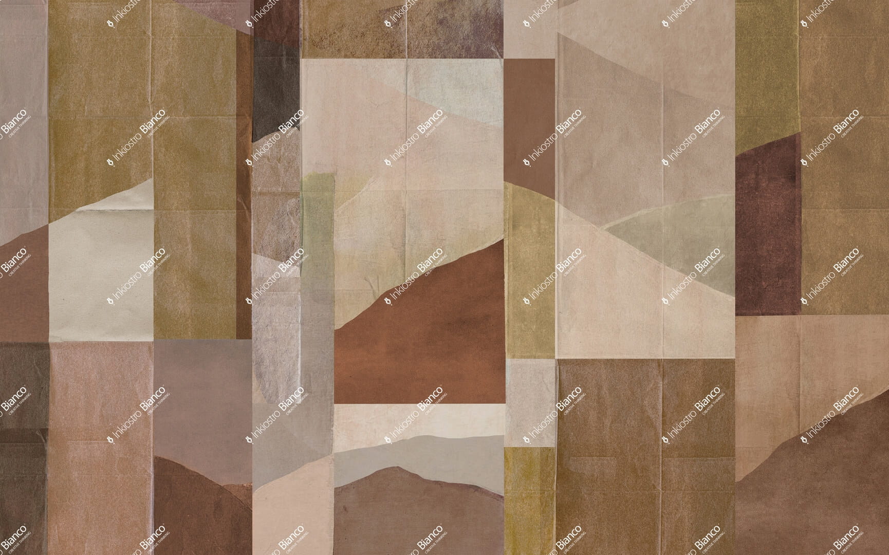 Fototapeta geometryczna - kolaż Inkiostro Bianco JAPONISME TERRE INKONIE2601 Materiaprima