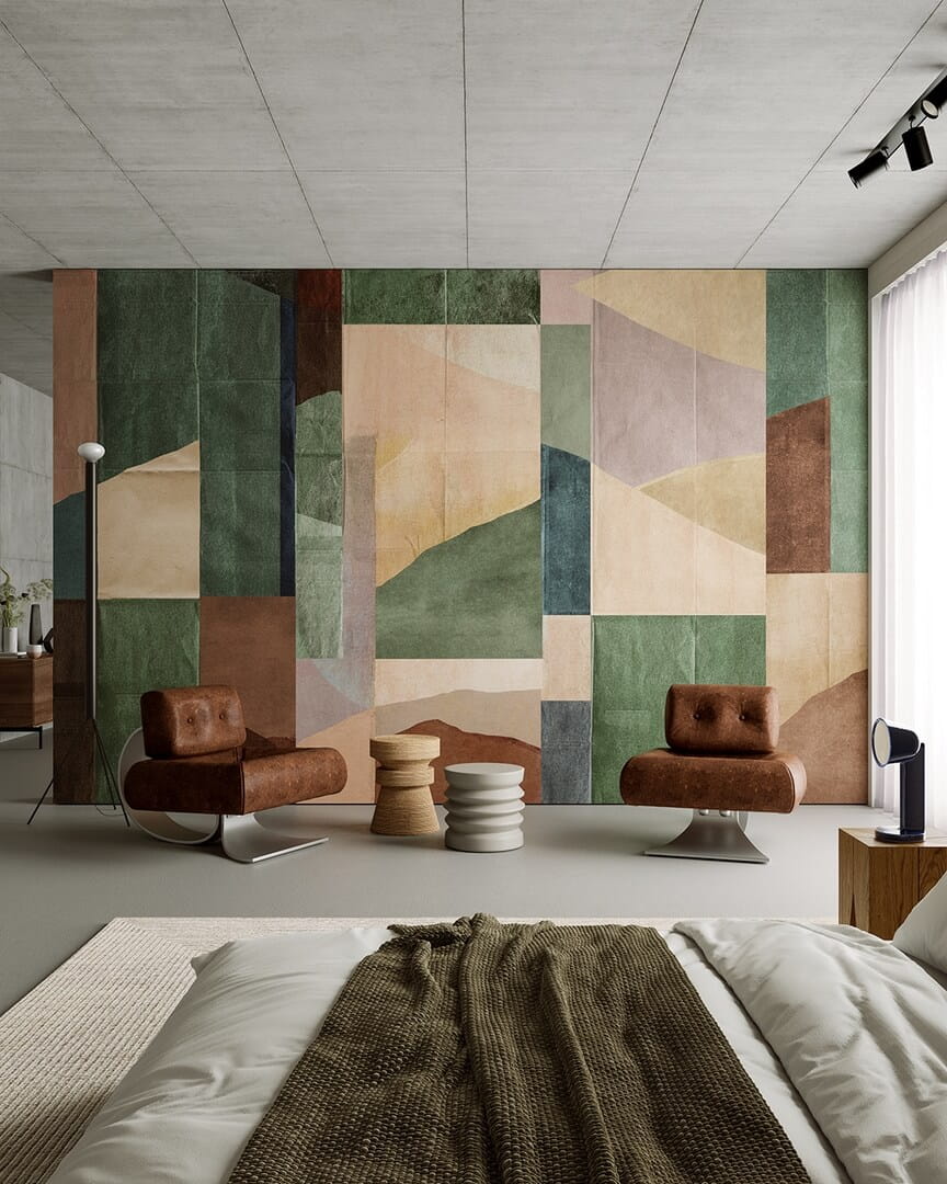 Fototapeta geometryczna - kolaż Inkiostro Bianco JAPONISME TERRE INKONIE2601 Materiaprima