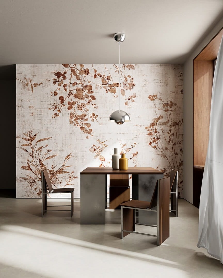 Fototapeta roślinna Inkiostro Bianco LINOSA TERRACOTTA INKRNMG2603 Materiaprima