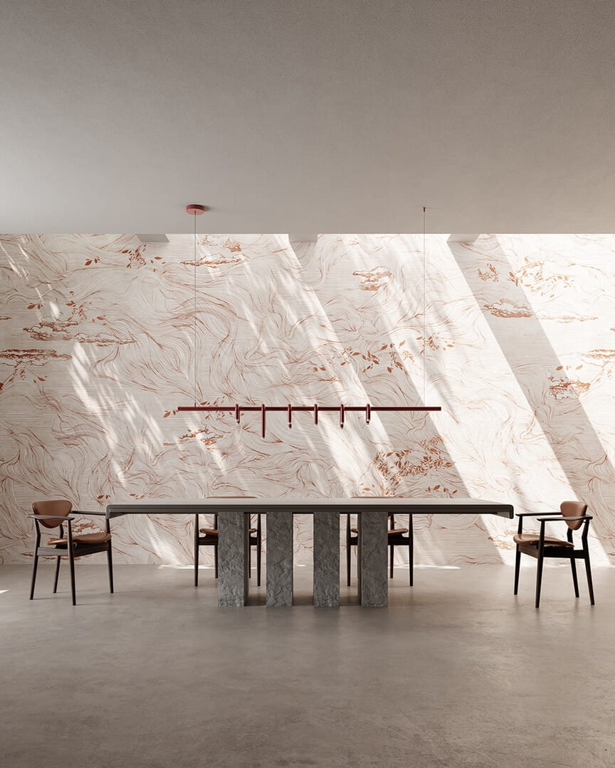 Fototapeta płynne linie Inkiostro Bianco MEDEA OTTANIO INKEOIM2603 Materiaprima