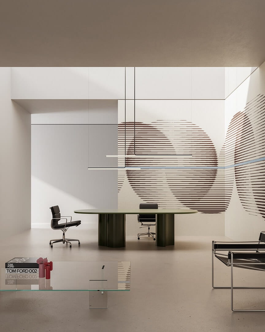 Fototapeta geometryczna Inkiostro Bianco ORIZZONTE MEDITERRANEO INKTLEA2602 Materiaprima