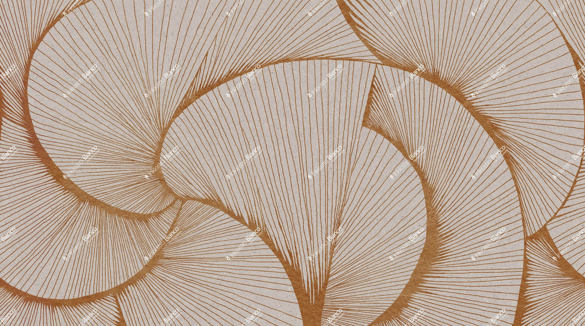 Fototapeta graficzna kompozycja linii Inkiostro Bianco ZEPHYR OCRA NATURAL INKSZYE2602 Materiaprima