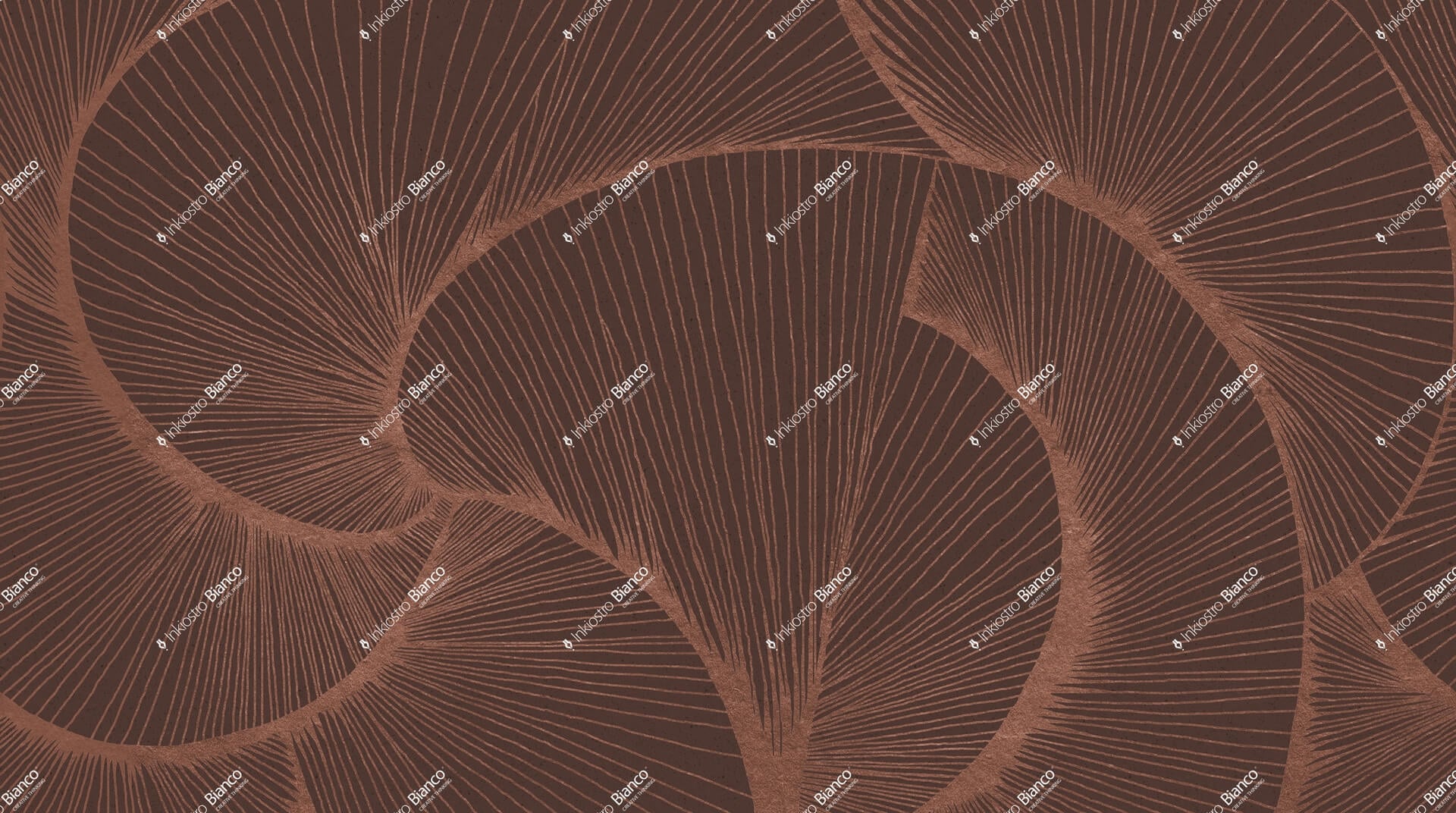 Fototapeta graficzna kompozycja linii Inkiostro Bianco ZEPHYR TERRACOTTA INKSZYE2603 Materiaprima