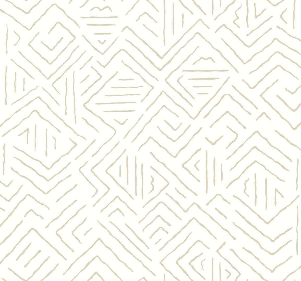 Tapeta geometryczna York Wallcoverings AB3085 Sirih Artifacts