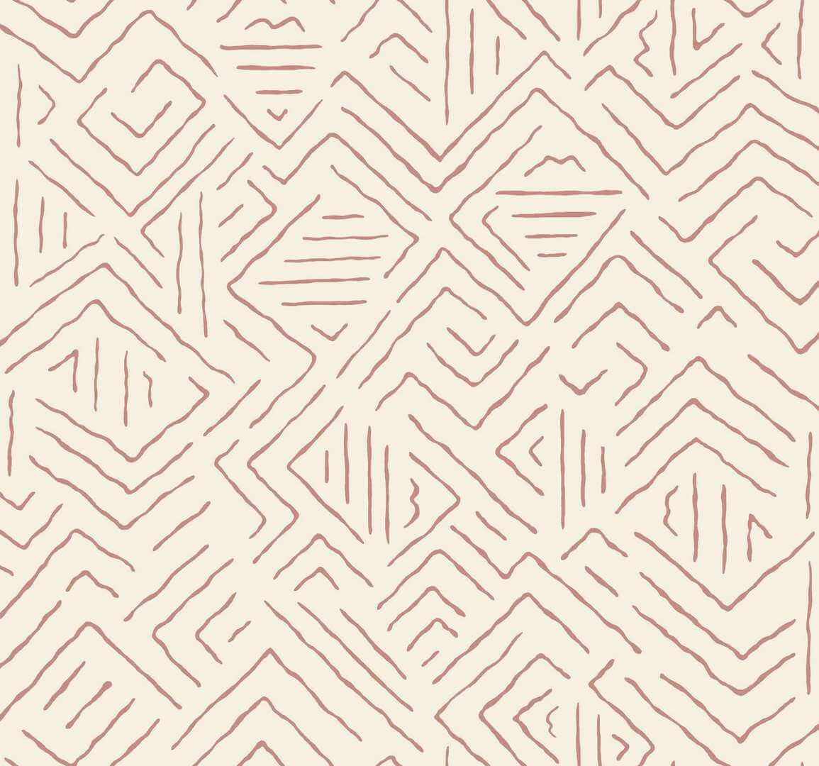 Tapeta geometryczna York Wallcoverings AB3086 Sirih Artifacts