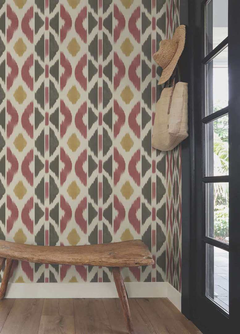 Tapeta geometryczny ikat York Wallcoverings AB3091 Patan Artifacts