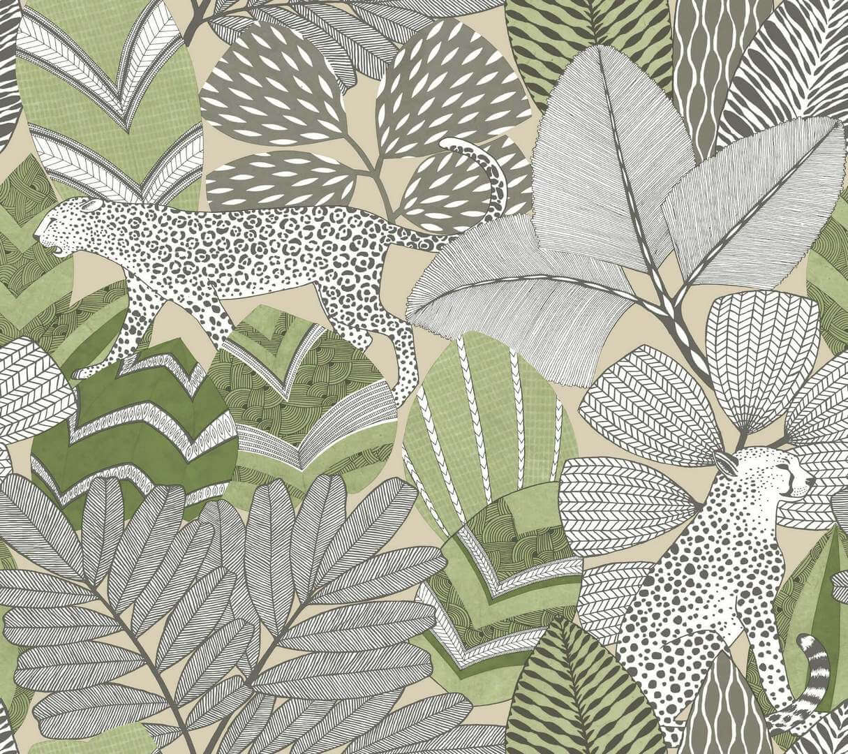 Tapeta dżungla York Wallcoverings AB3114 Namiri Artifacts