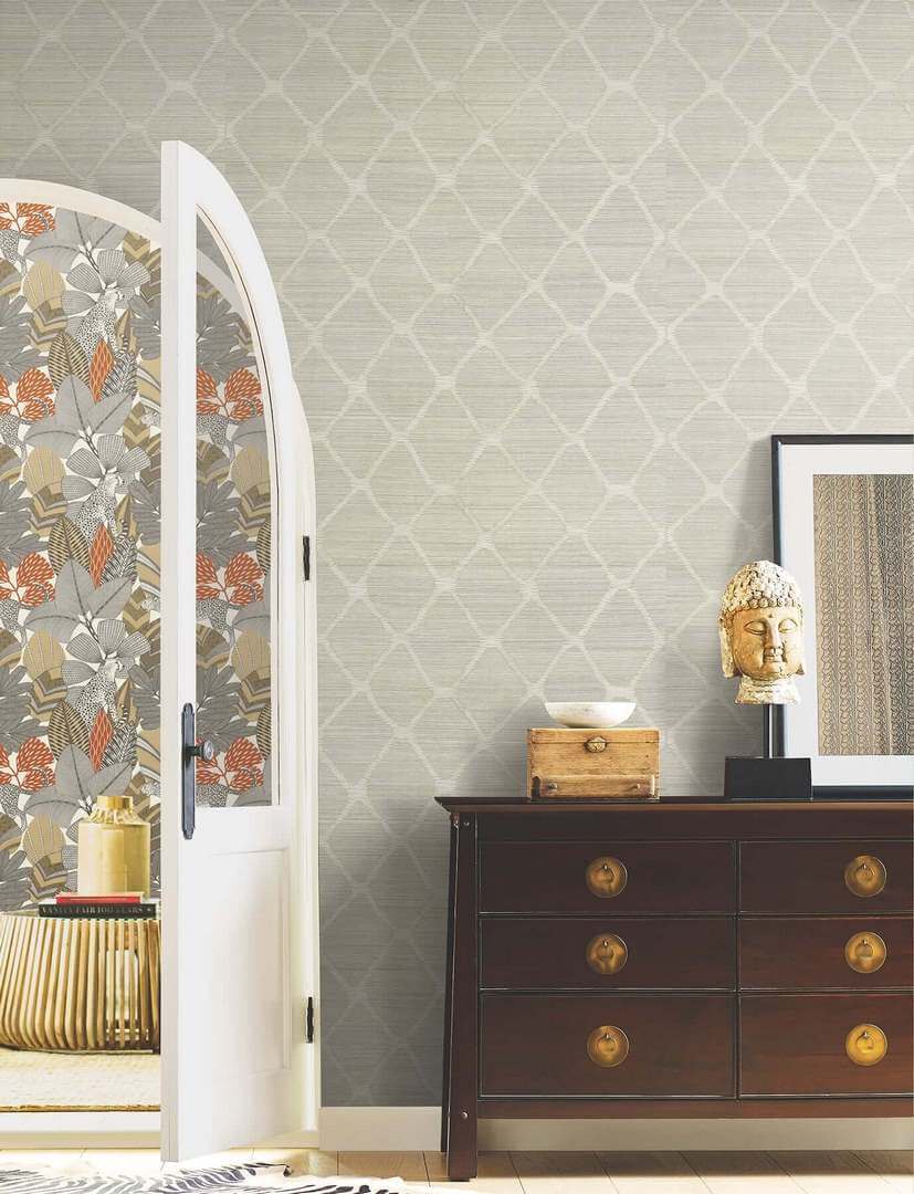 Tapeta naturalna - kratownica York Wallcoverings AB3122 Tonga Artifacts