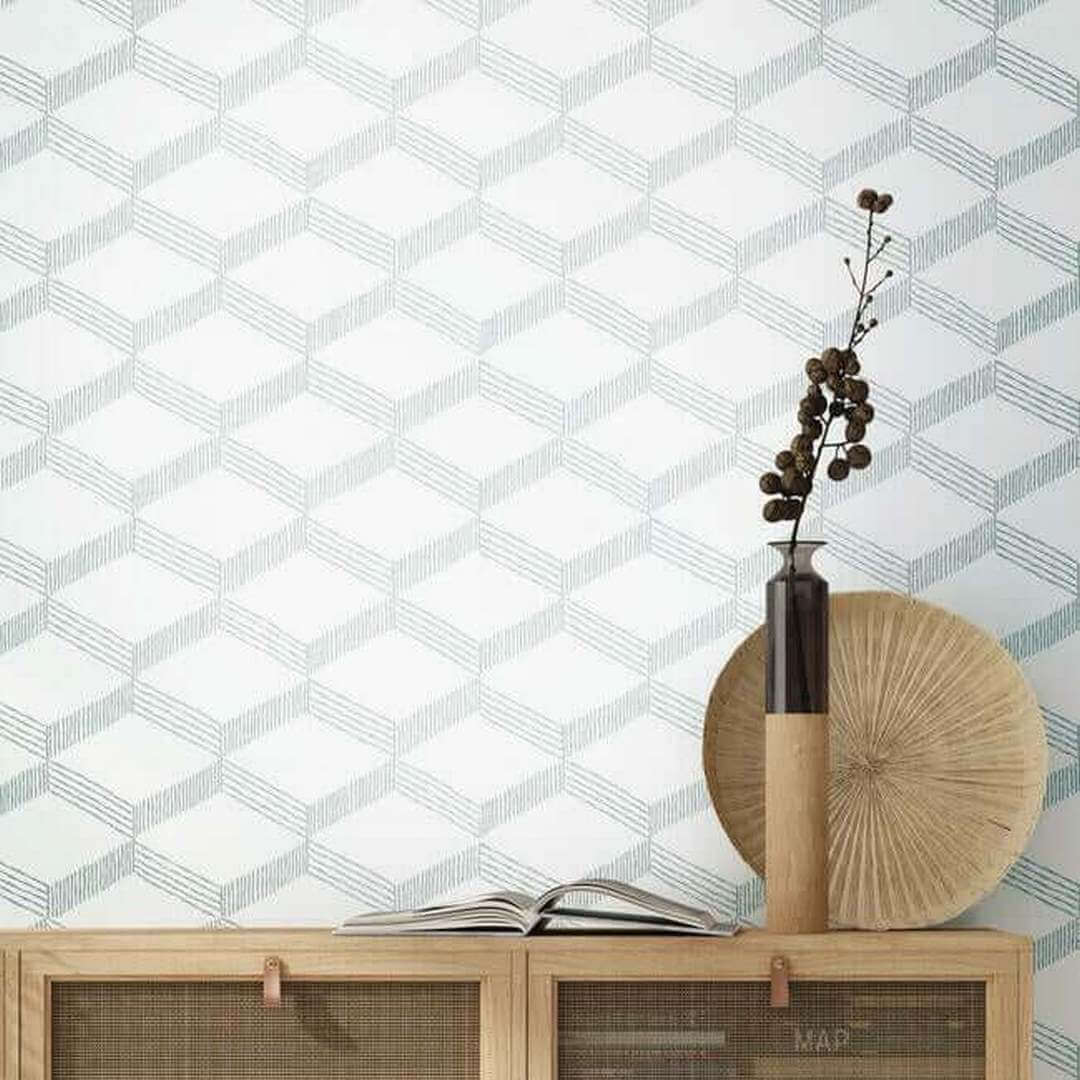 Tapeta naturalna - geoemtryczna York Wallcoverings BO6723 Palisades Paperweave Artifacts