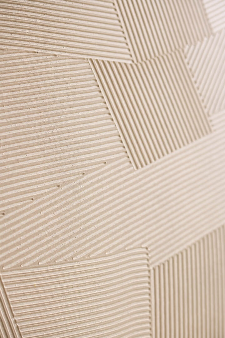 Tapeta strukturalna geometryczna Elitis VP 975 03 Dédales Matières à Réflexions x Callidus Guild