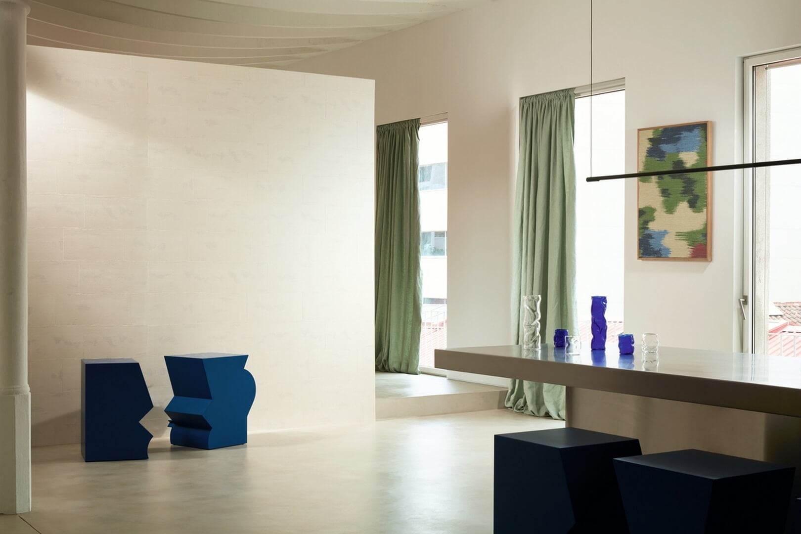 Tapeta strukturalna geometryczna Elitis VP 977 02 Equilibre Matières à Réflexions x Callidus Guild