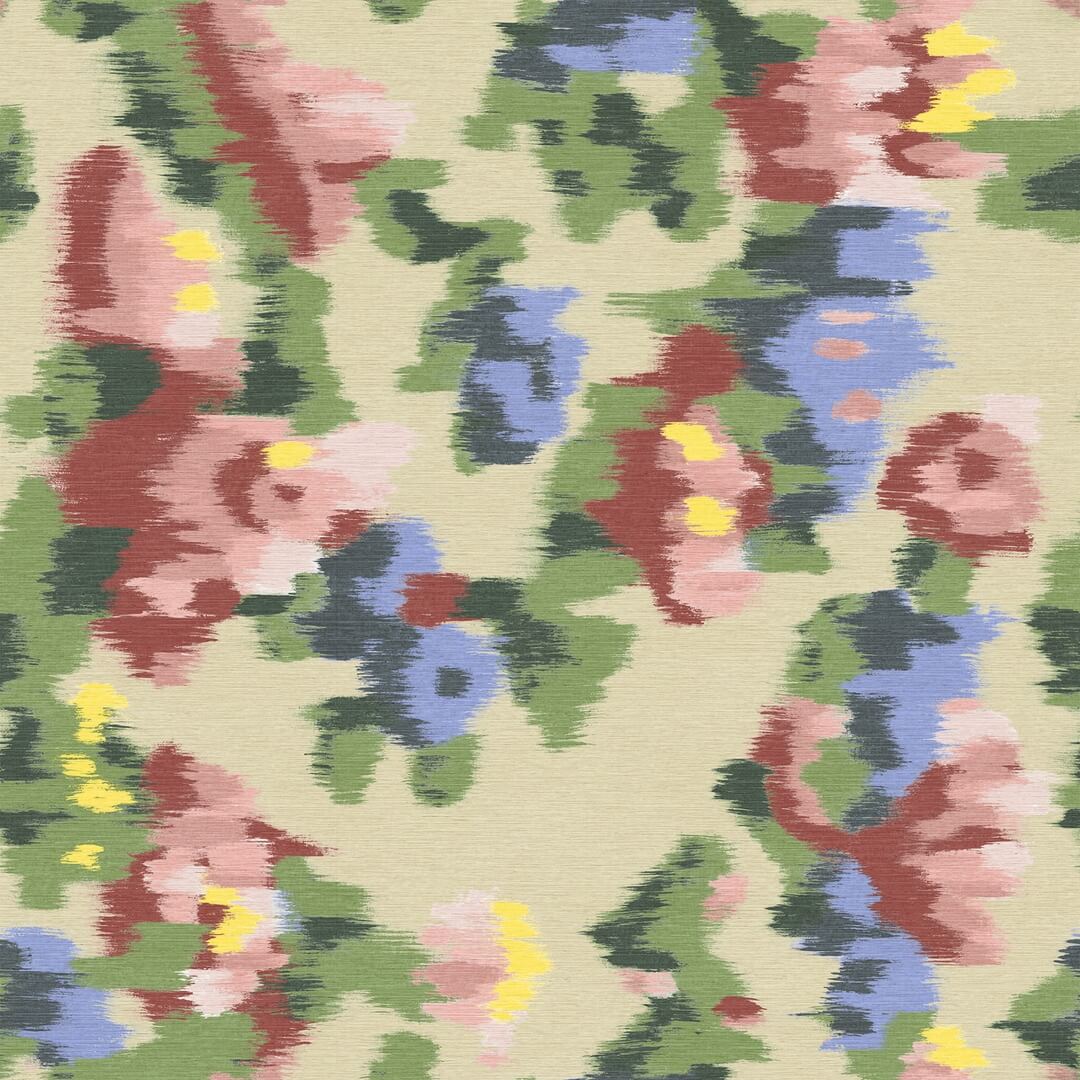 Mural abstrakcyjne kwiaty Elitis VP 981 01 Abstract Floral Matières à Réflexions x Callidus Guild