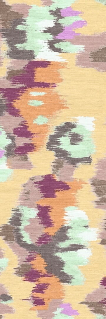 Mural abstrakcyjne kwiaty Elitis VP 981 04 Abstract Floral Matières à Réflexions x Callidus Guild