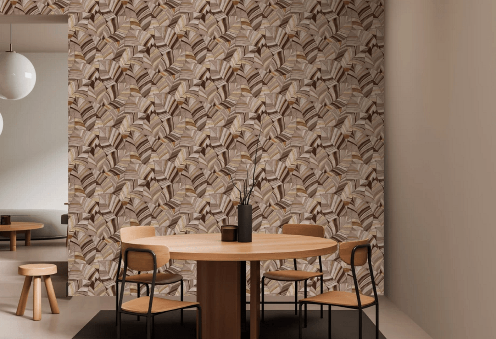 Tapeta w liście Decoprint SY27563 Native Leaves Serenity