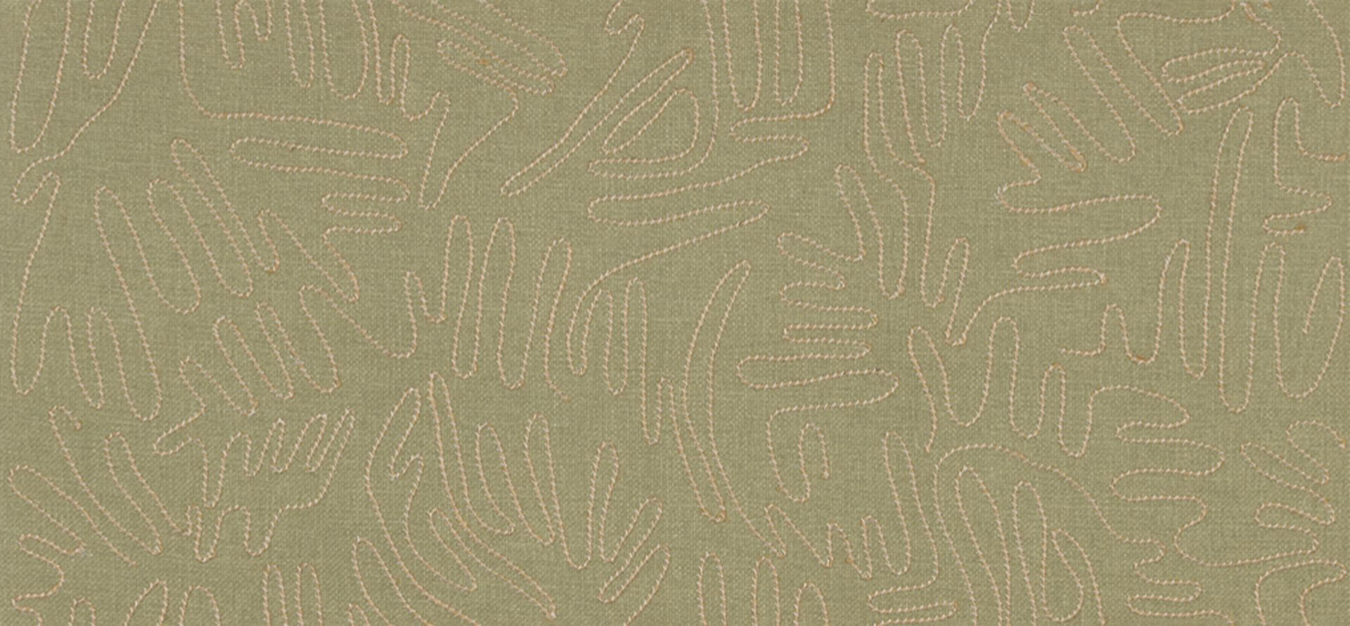 Tapeta naturalna z haftowanym sznurkiem jutowym Casamance 71840325 Silvara Tramis