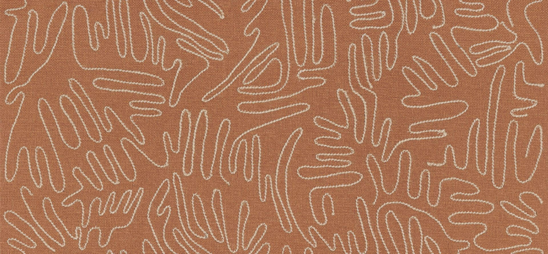 Tapeta naturalna z haftowanym sznurkiem jutowym Casamance 71840439 Silvara Tramis
