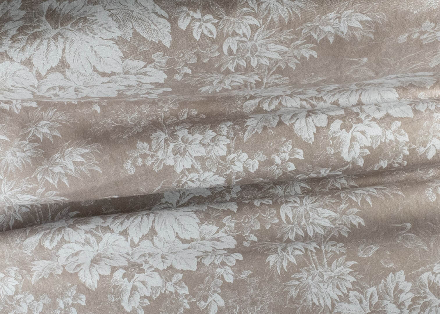 Tkanina lniana z motywem scenek J&V F7306 Toile Archive Grande Corniche