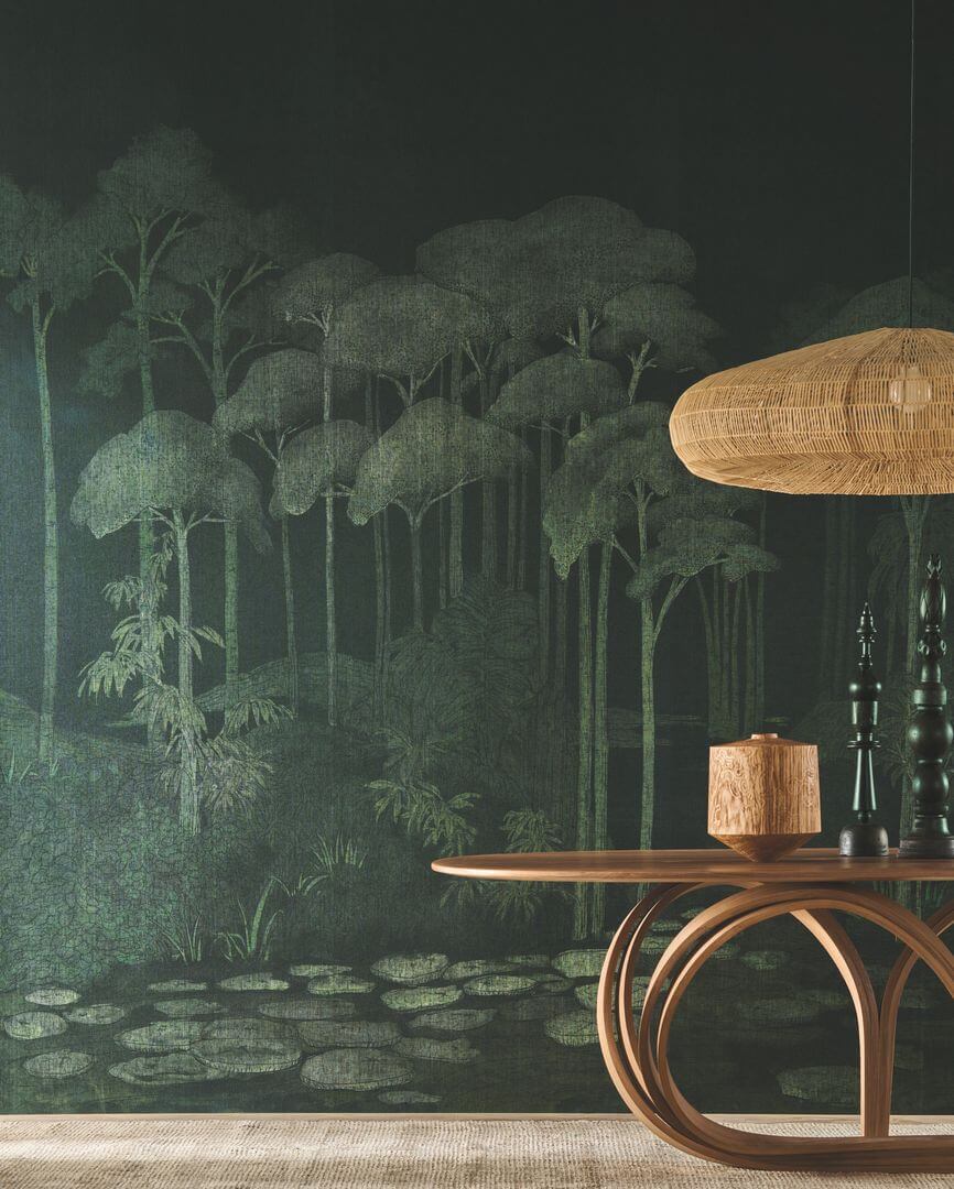 Mural tekstylny - krajobraz drzew Casamance 71310245 Pinarello Exploration