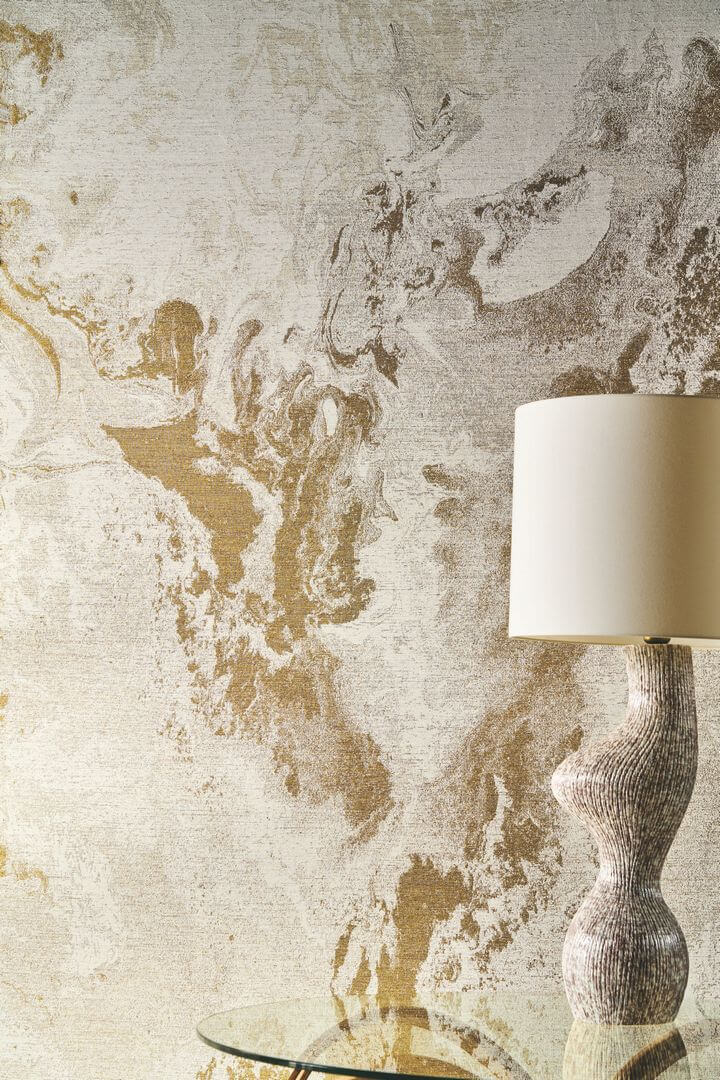 Mural tekstylny imitujący marmur Casamance 71790312 Carrara Exploration