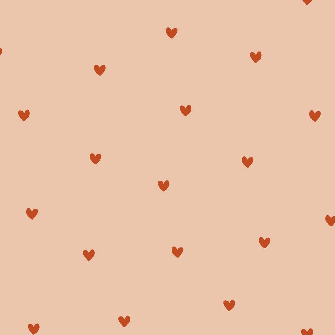 Tapeta serduszka Caselio HKC 107604850 Sweet Hearts Happy Kids Club