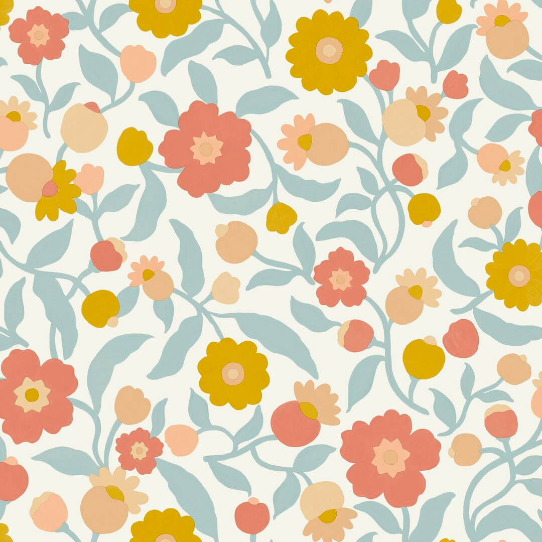 Tapeta kwiaty Caselio HKC 107630212 Capucine Happy Kids Club