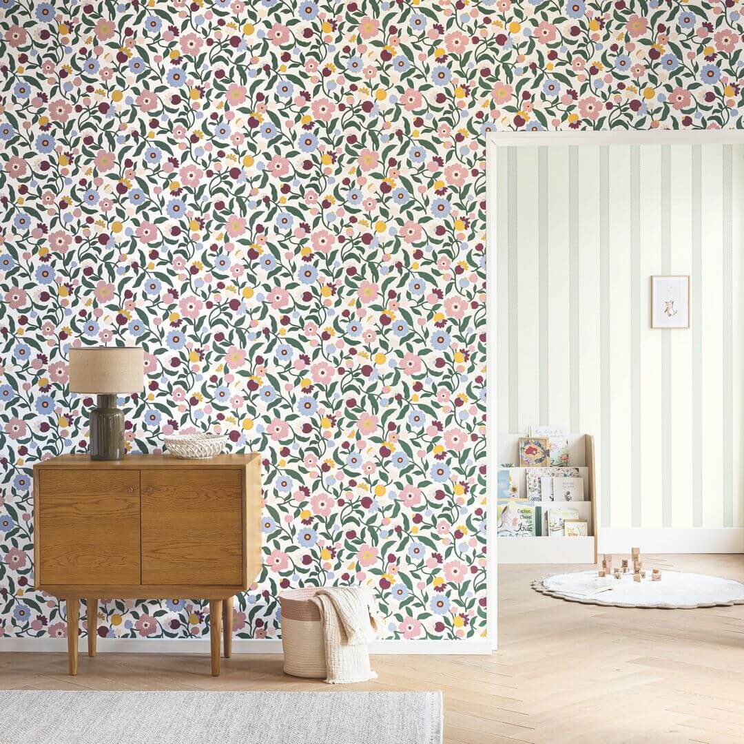 Tapeta kwiaty Caselio HKC 107630426 Capucine Happy Kids Club