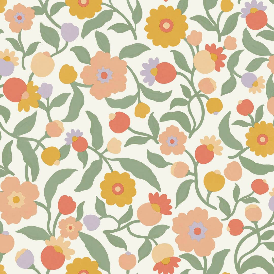 Tapeta kwiaty Caselio HKC 107630735 Capucine Happy Kids Club