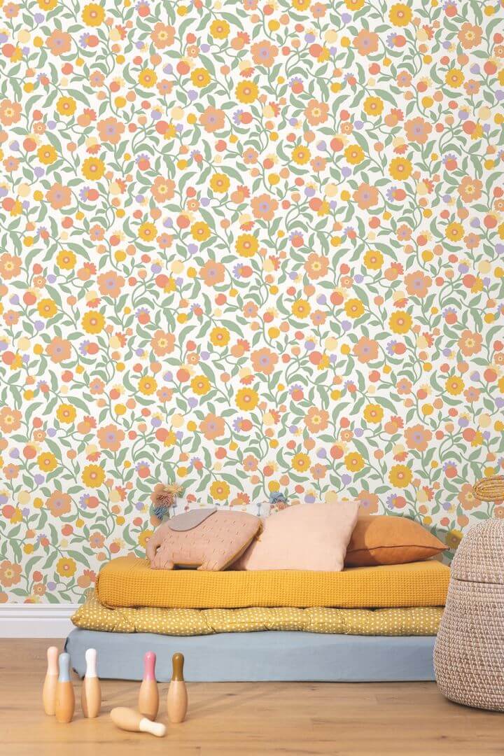 Tapeta kwiaty Caselio HKC 107630735 Capucine Happy Kids Club