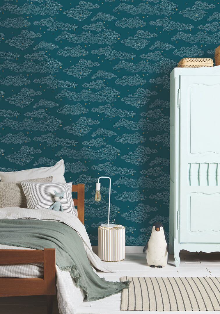 Tapeta chmury Caselio HKC 107646612 Little Sky Happy Kids Club