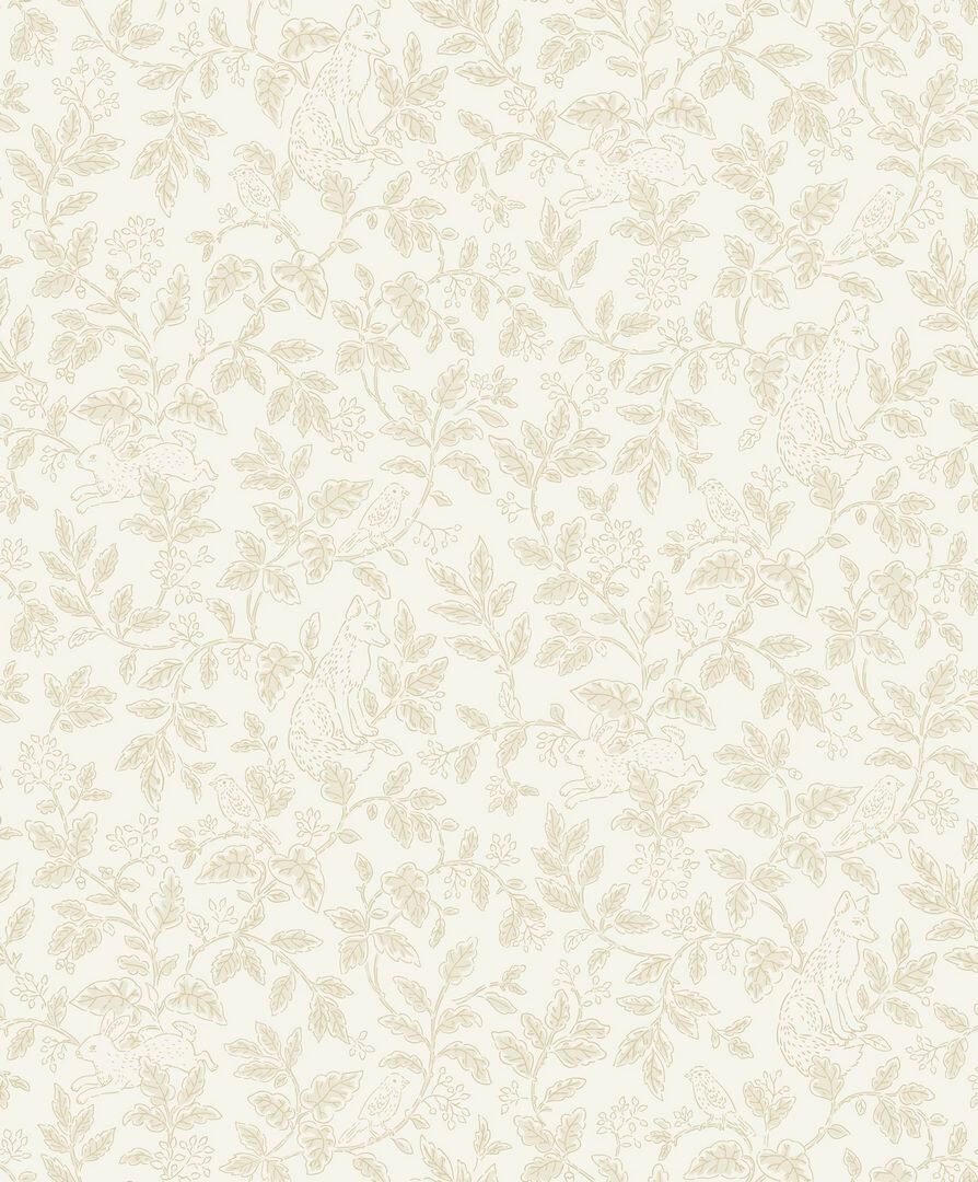 Tapeta botaniczna Caselio HKC 107670165 Mini Wood Happy Kids Club