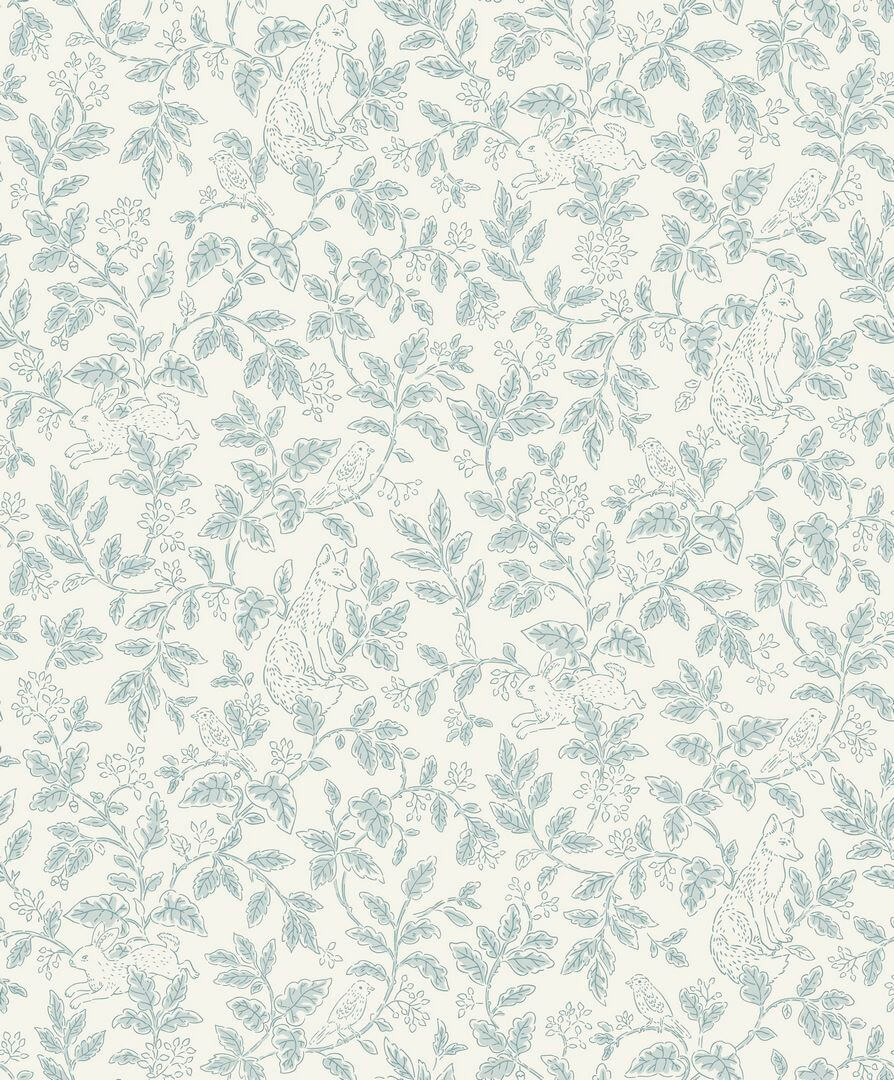 Tapeta botaniczna Caselio HKC 107670677 Mini Wood Happy Kids Club