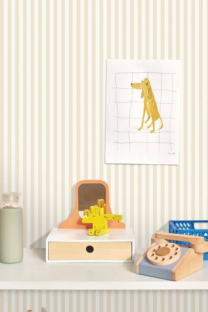 Tapeta paski Caselio HKC 107697184 Marshmallow Happy Kids Club