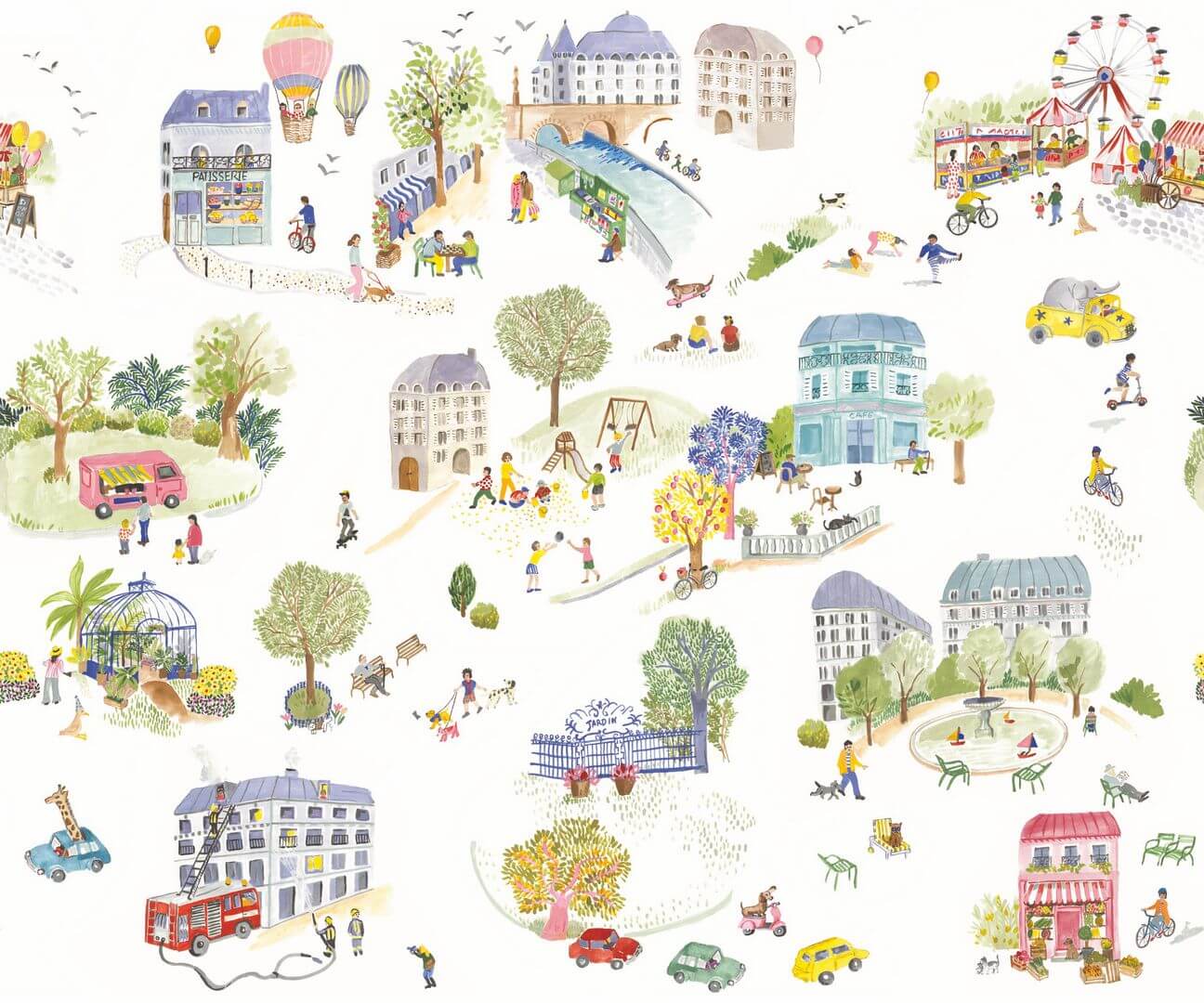 Mural radosne miasto Caselio HKC 107709907 S Dreaming Village Happy Kids Club