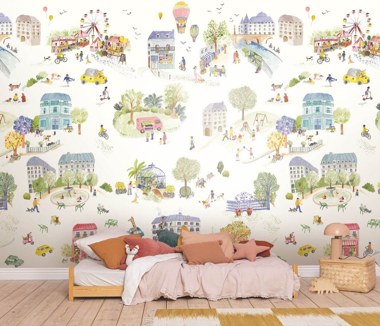 Mural radosne miasto Caselio HKC 107709909 L Dreaming Village Happy Kids Club