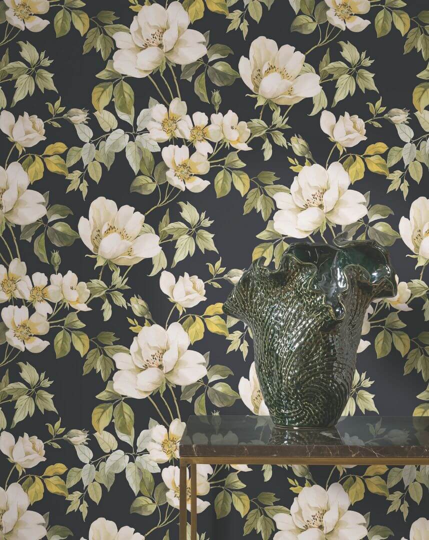 Tapeta kwiaty Casadeco BJAR 202539909 Sous Les Rosiers Le Beau Jardin