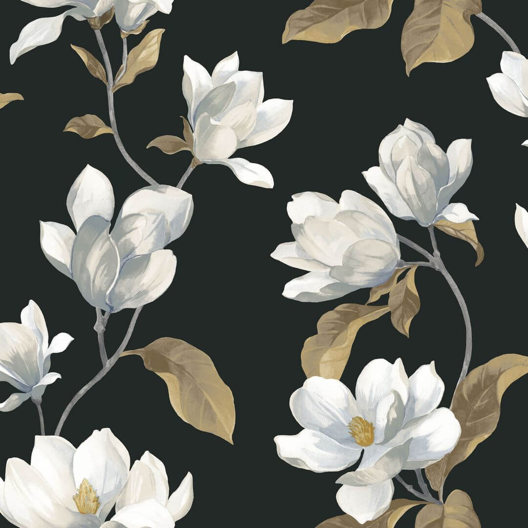 Tapeta kwiaty magnolii Casadeco BJAR 202549595 Brume De Magnolia Le Beau Jardin