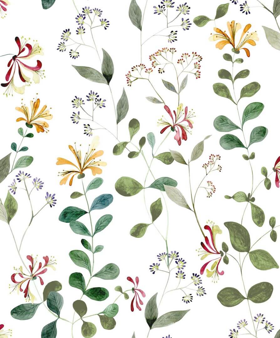 Tapeta roślinna Casadeco BJAR 202557123 Chevrefeuille Sauvage Le Beau Jardin