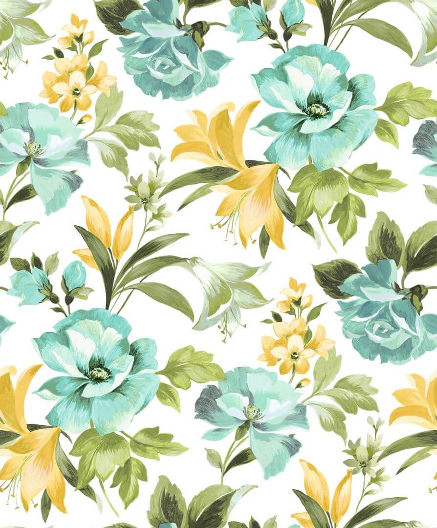 Tapeta kwiaty Casadeco BJAR 202576706 Bouquet D'été  Le Beau Jardin