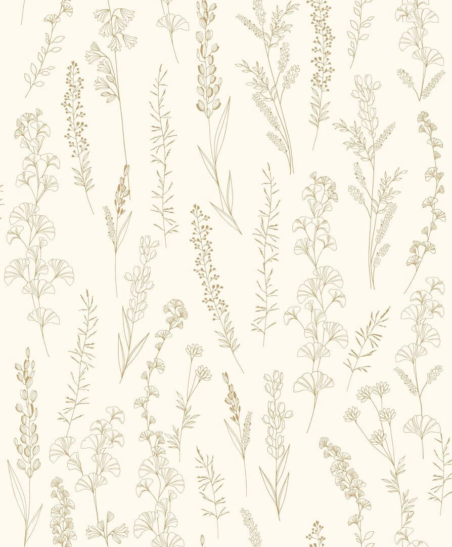 Tapeta zielnik Casadeco BJAR 202591234 Carnet Botanique Le Beau Jardin