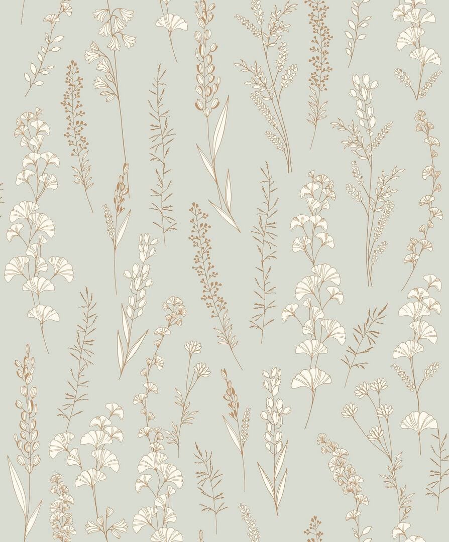 Tapeta zielnik Casadeco BJAR 202596314 Carnet Botanique Le Beau Jardin