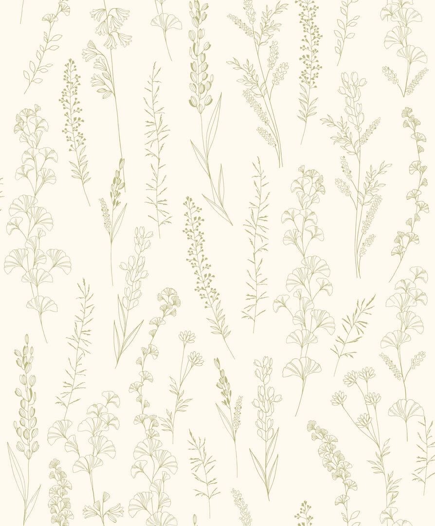 Tapeta zielnik Casadeco BJAR 202597777 Carnet Botanique Le Beau Jardin